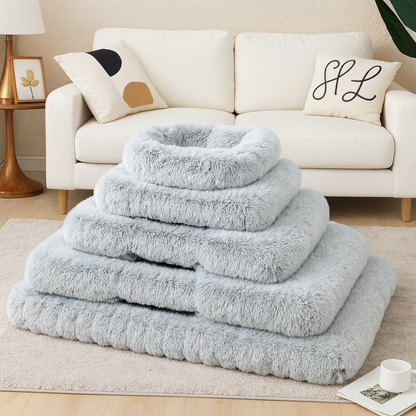 Lit carré en peluche pour chiens et chats