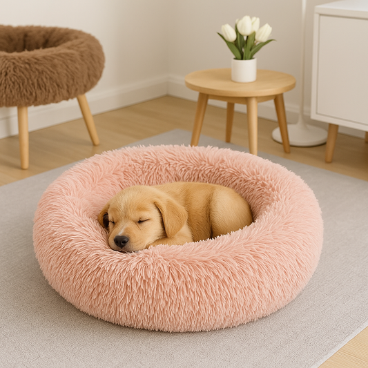 Panier moelleux apaisant pour animaux de compagnie