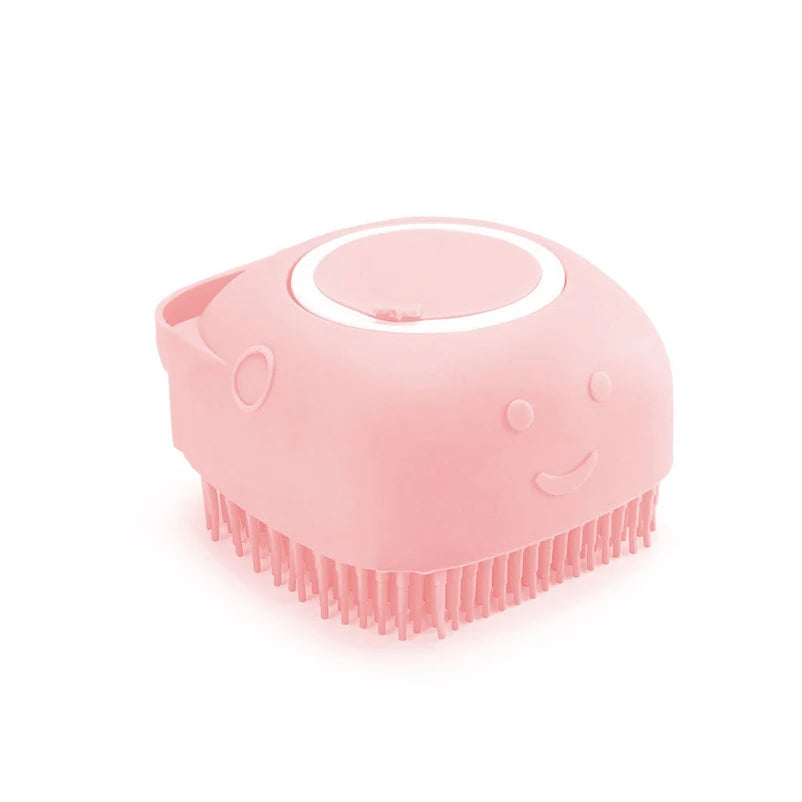 Brosse de bain en silicone pour chien