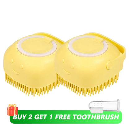 Brosse de Bain et de Massage pour Chien &amp; Chat