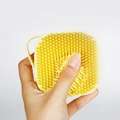 Brosse de bain en silicone pour chien