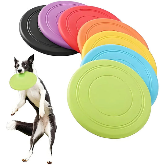 Soucoupe volante en Silicone, jouet amusant pour chien