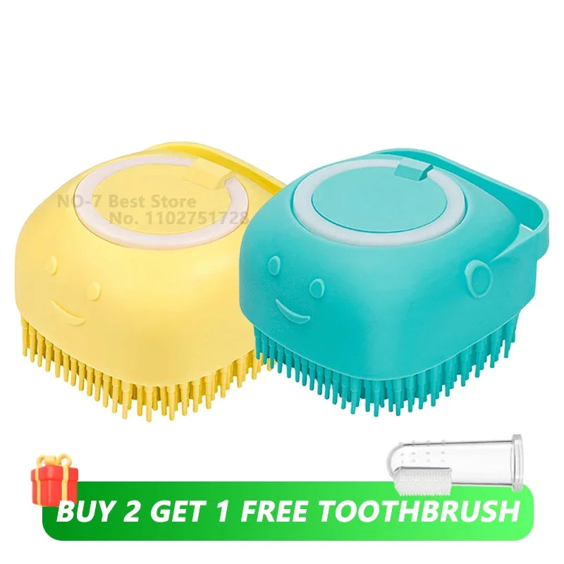 Brosse de Bain et de Massage pour Chien &amp; Chat
