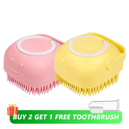 Brosse de Bain et de Massage pour Chien &amp; Chat