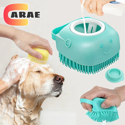 Brosse de Bain et de Massage pour Chien &amp; Chat