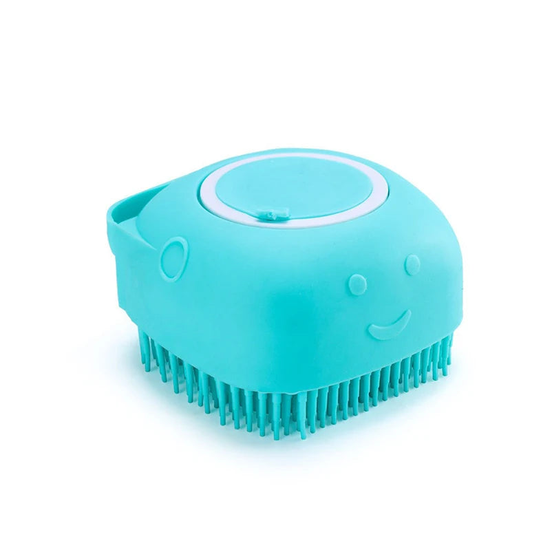 Brosse de bain en silicone pour chien