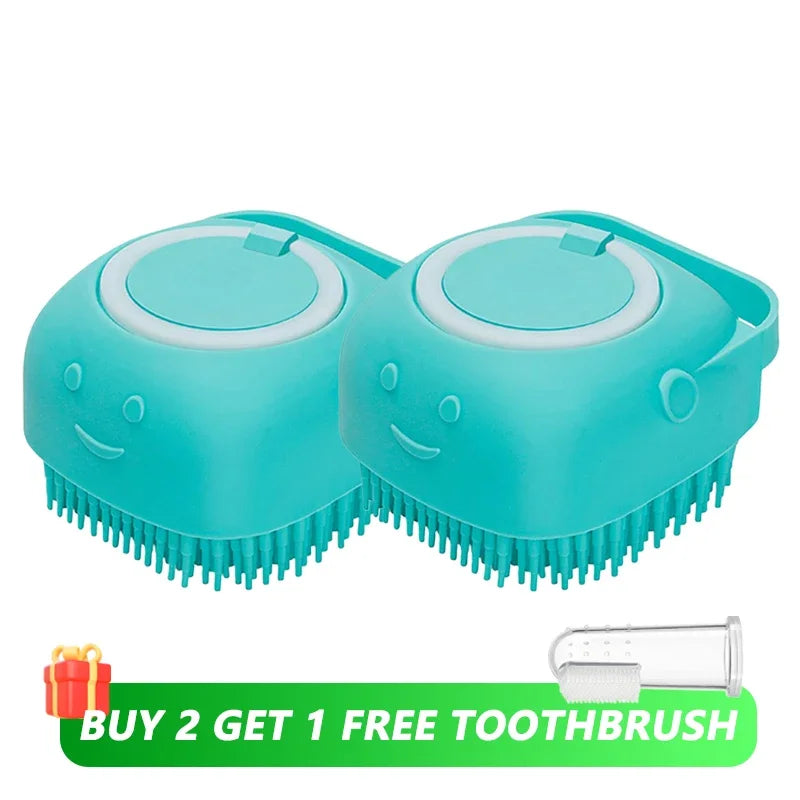 Brosse de Bain et de Massage pour Chien &amp; Chat
