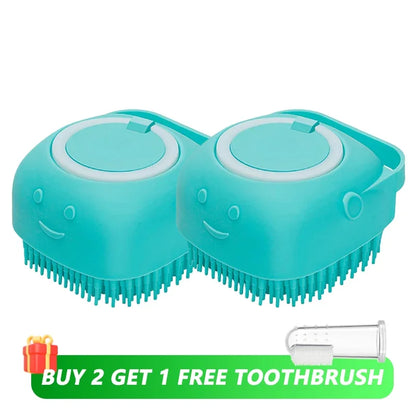 Brosse de Bain et de Massage pour Chien &amp; Chat