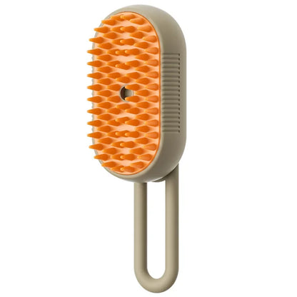 Brosse Vapeur 3-en-1 pour Animaux — Massage, Spray &amp; Pelage Doux Instantané