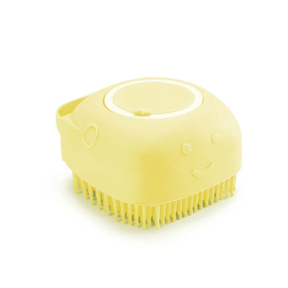 Brosse de bain en silicone pour chien