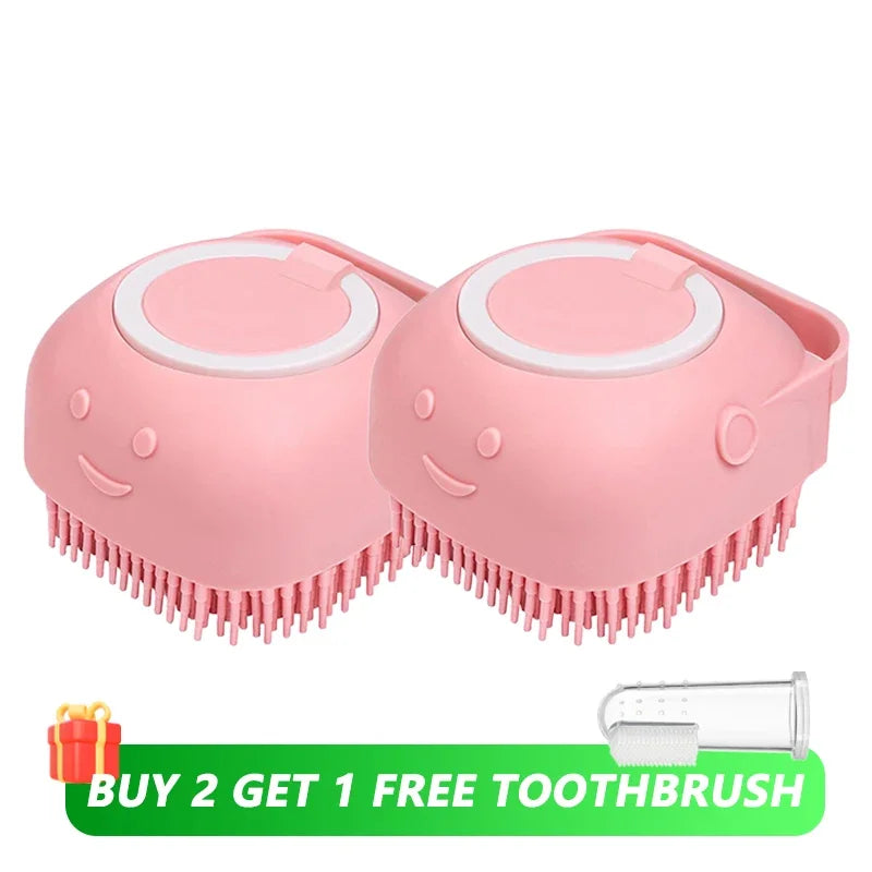Brosse de Bain et de Massage pour Chien &amp; Chat