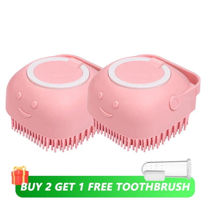Brosse de Bain et de Massage pour Chien &amp; Chat