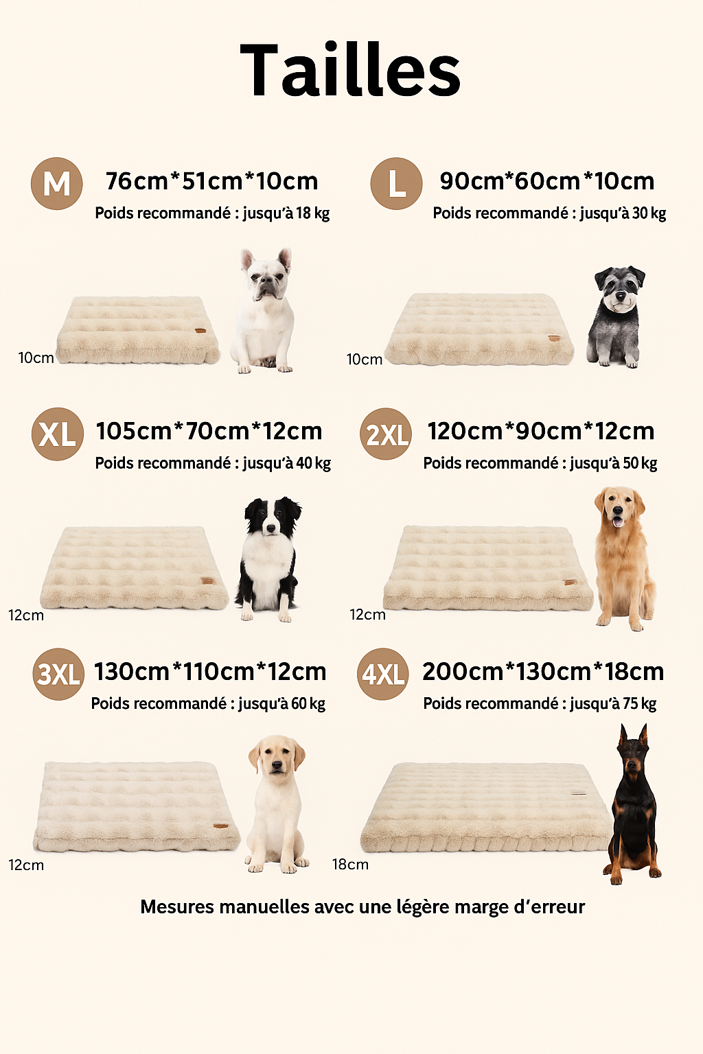 coussin moelleux pour chien