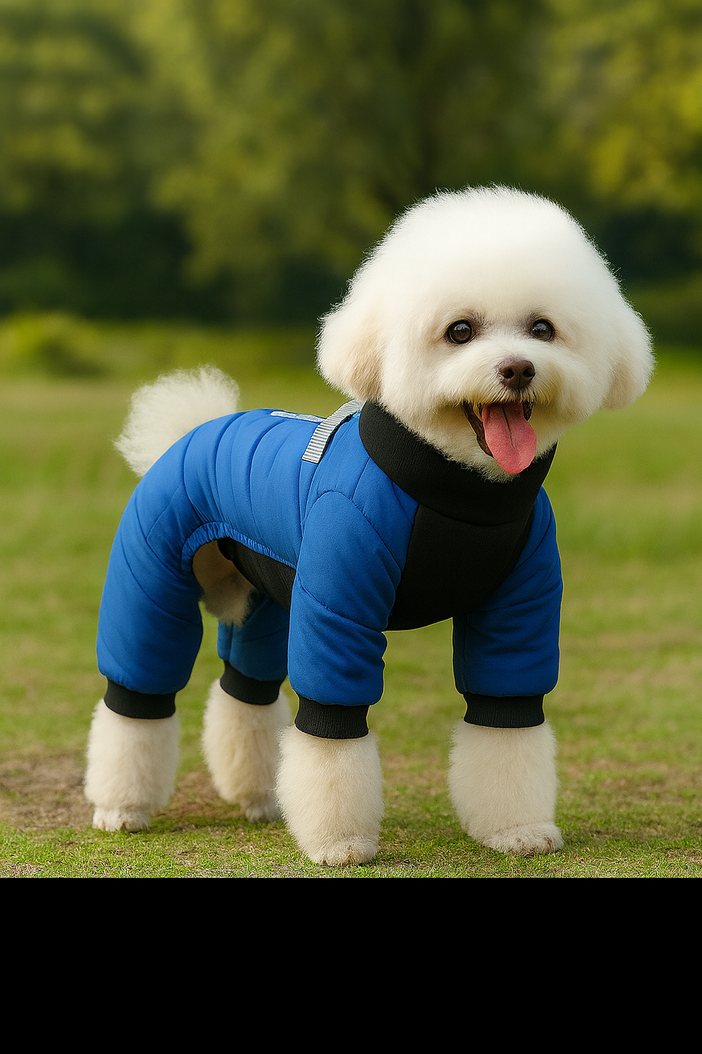 Doudoune Pour Chien - WarmJacketDog™ - Bleu - HIVER CHIEN
