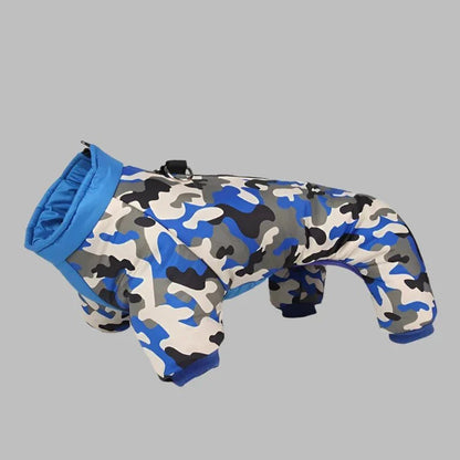 Doudoune Pour Chien - WarmJacketDog™ - Camouflage Bleu