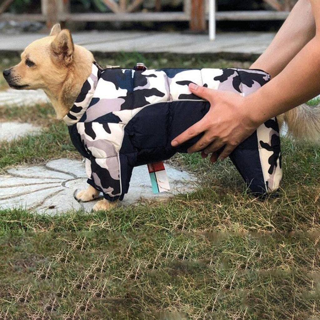 Doudoune Pour Chien - WarmJacketDog™ - Camouflage Gris - HIVER CHIEN