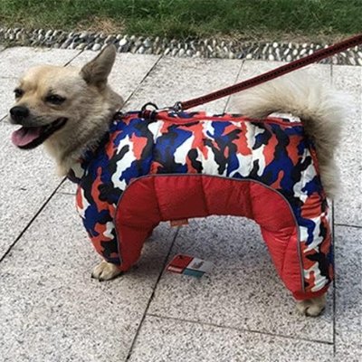 Doudoune Pour Chien - WarmJacketDog™ - Camouflage Rouge - HIVER CHIEN