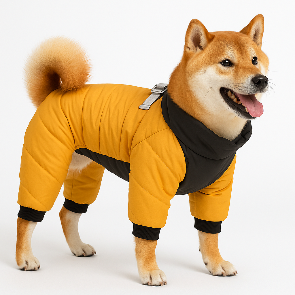Doudoune Pour Chien - WarmJacketDog™ - Jaune - HIVER CHIEN