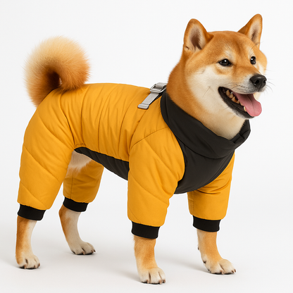 Doudoune Pour Chien - WarmJacketDog™ - Jaune - HIVER CHIEN
