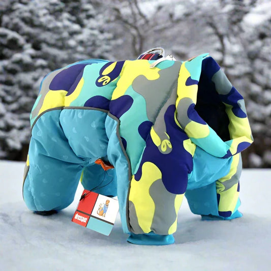 Doudoune pour Chien - WinterDogWarmJacket™ - Bleu Clair - HIVER CHIEN