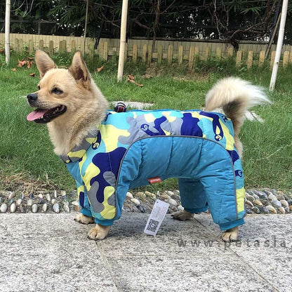 Doudoune pour Chien - WinterDogWarmJacket™ - Bleu Clair - HIVER CHIEN