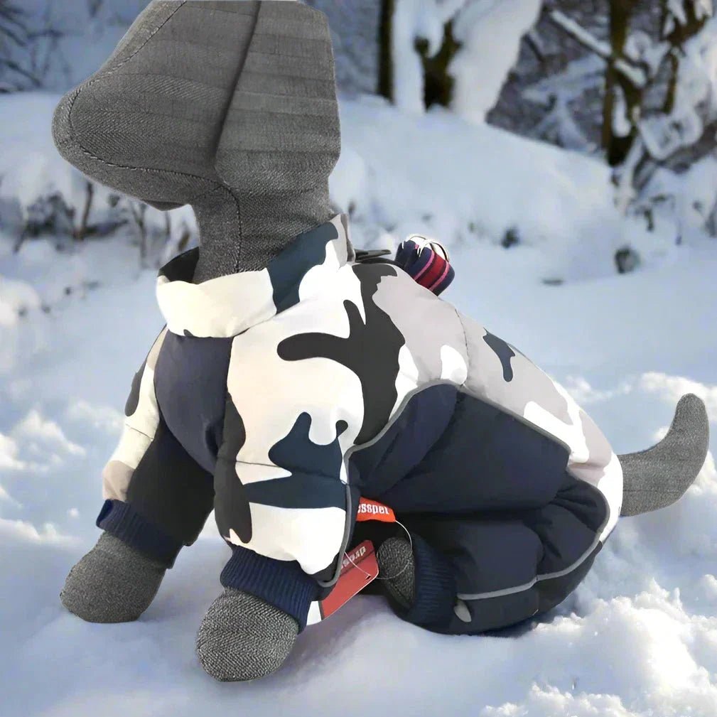 Doudoune pour Chien - WinterDogWarmJacket™ - Bleu foncé - HIVER CHIEN
