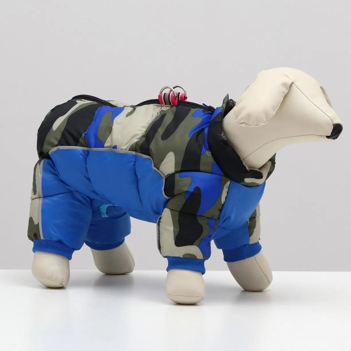 Doudoune pour Chien - WinterDogWarmJacket™ - Bleu Marine - HIVER CHIEN