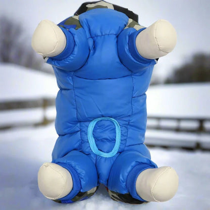 Doudoune pour Chien - WinterDogWarmJacket™ - Bleu Marine - HIVER CHIEN