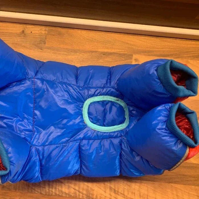 Doudoune pour Chien - WinterDogWarmJacket™ - Bleu Rouge - HIVER CHIEN