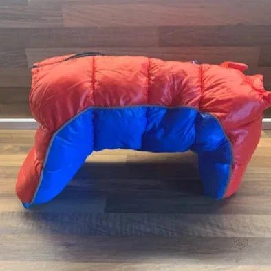 Doudoune pour Chien - WinterDogWarmJacket™ - Bleu Rouge - HIVER CHIEN