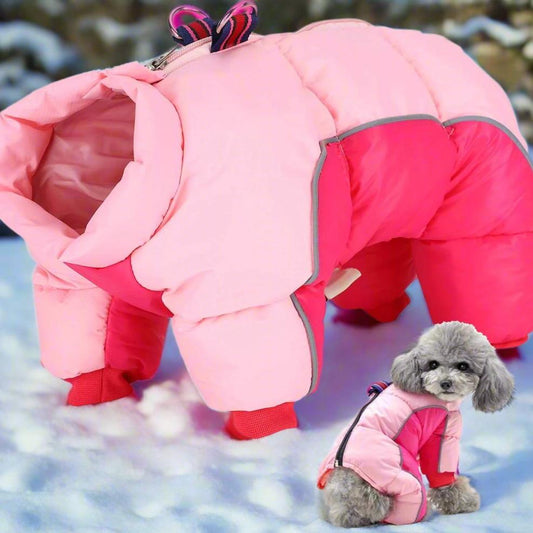 Doudoune pour Chien - WinterDogWarmJacket™ - Rose - HIVER CHIEN