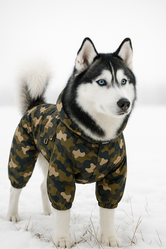 Manteau pour Chien - DogWaterproofCoat™ - Camouflage - HIVER CHIEN